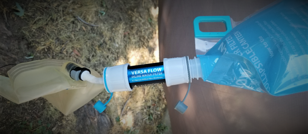Hydroblu Versa backpacking water filter