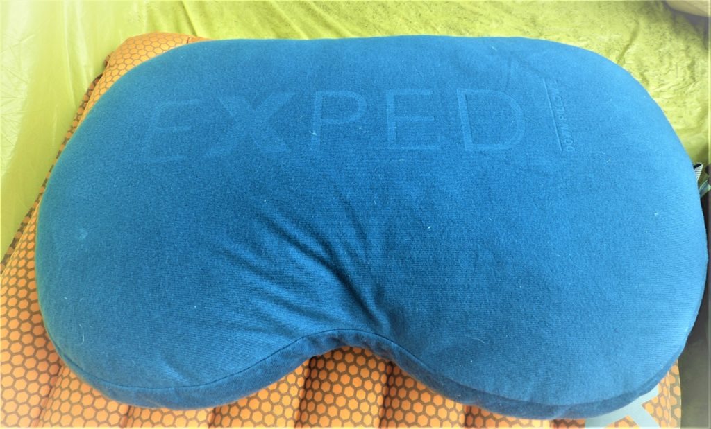 Exped Down Pillow -Best backpacking pillow for side sleepers