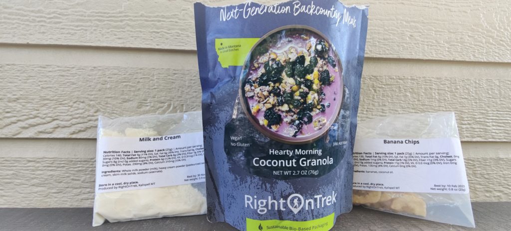 Rightontrek meals review - Hearty Morning Coconut Granola