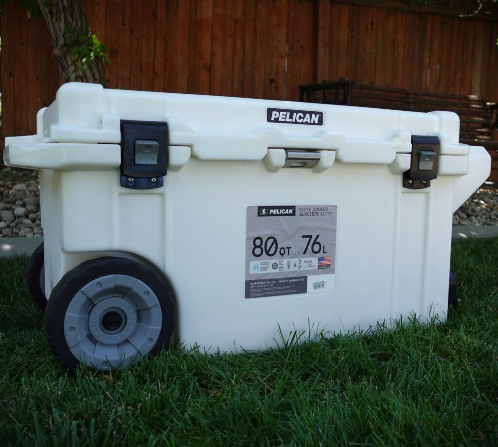 Pelican 80qt wheeled Cooler - Best Coolers for camping, hunting, fishing, and best cooler for the money
