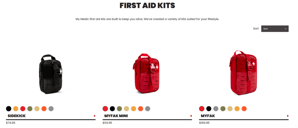 Mymedic Sidekick First Aid Kit - Best First Aid Kit for hunting, hiking and backpacking.